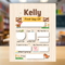 Personalized First Day Of School Boards, Light wood