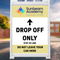 School Drop Off - Customizable Insert, Available in 18"x24" and 24"x36"