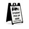 Student  Pick Up  Here Please Pull Forward Sign Insert