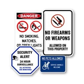 Security & Property Signs