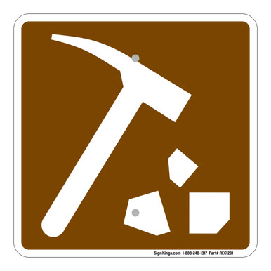 Sourcing Rocks Sign Rock Collecting Sign,