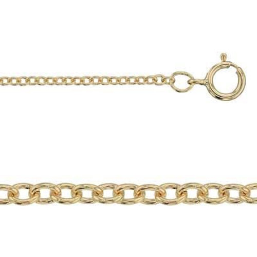 14/20GF Chain, 1.6mm Cable, 50cm Long With Bolt Ring Clasp