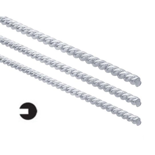 925 Sterling Silver SLOTTED TWIST Wire 3.2mm, Dead-Soft