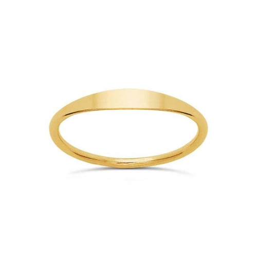 14/20 Yellow Gold-Filled Small Signet Ring