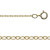14/20GF Chain, 1.5mm Flat Cable, 45cm long with bolt ring clasp
