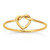 14/20 Yellow Gold-Filled Heart Love-Knot Ring