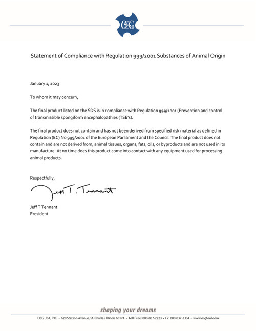 OSG_Substances_of_Animal_Origin_Compliance_Letter_01-01-2023