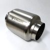 Ticon 3” In/Out Ultralight Titanium Muffler: 7” Length, 1mm/.039”