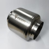 Ticon 4” In/Out Ultralight Titanium Muffler: 7” Length, 1mm/.039”