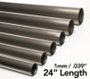 Ticon 1 7/8” Diameter Titanium Tube: 24” Length, 1mm/.039”