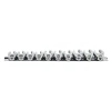 [PN: 9710M] SUNEX Tools 10 Pc. 3/8" Dr. Metric Crowfoot Wrench Set