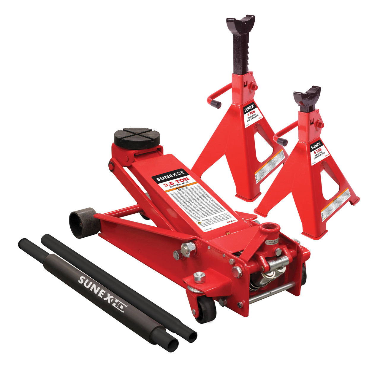 PN: 66037] SUNEX Tools 3.5 Ton Service Jack with Quick Lift System
