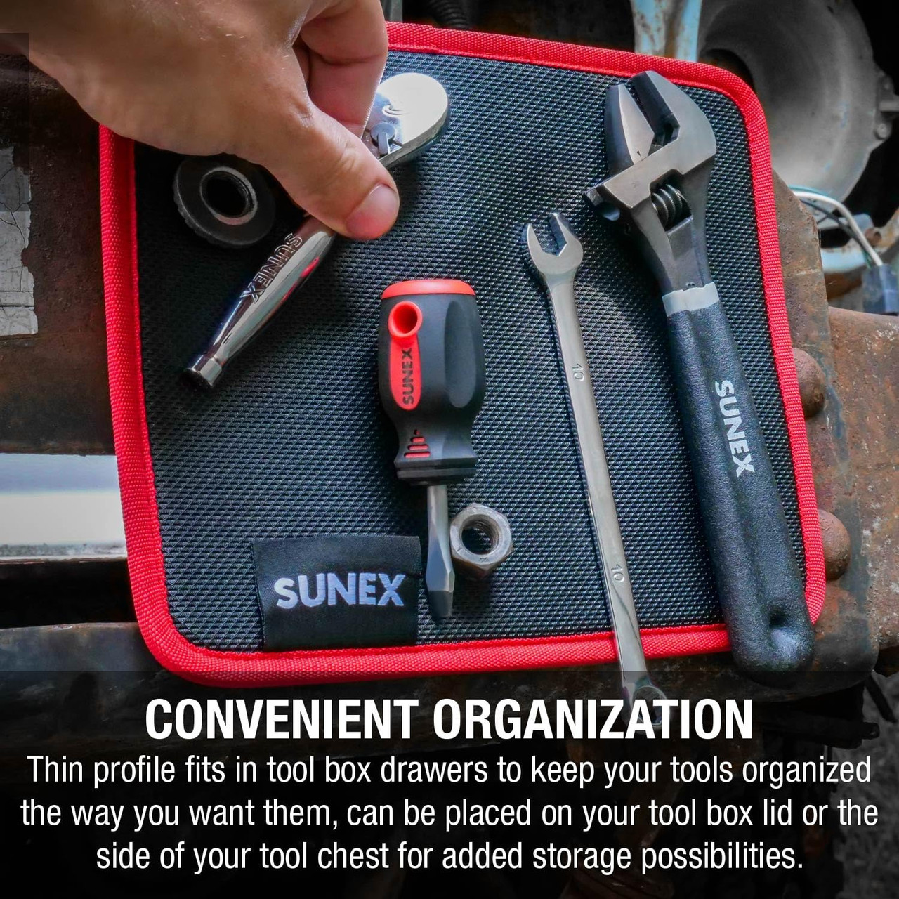 PN: SXMAGMAT] SUNEX Tools Flexible Magnetic Mat, 8