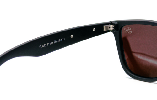 REEZEN Eyewear - "TEAM SIGNATURE" Satin Black Frame, Extreme Blue Lens