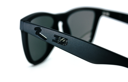 REEZEN Eyewear - "TEAM SIGNATURE" Satin Black Frame, Black Chrome Lens