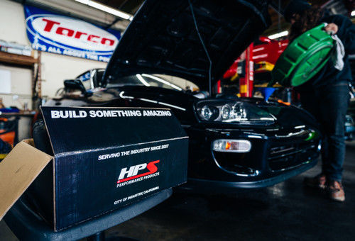 [PN: 57-1521-BLK] HPS Silicone Heater Coolant Hose Kit Toyota 1993-1998 Supra MK4 2JZ Turbo Left Hand Drive