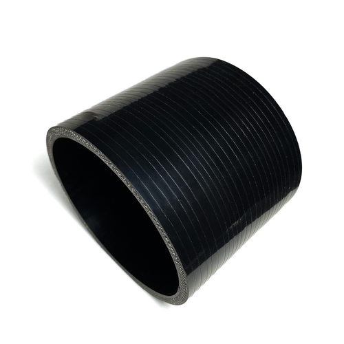 Ticon 6” Straight Silicone Coupler 4-Ply, Black