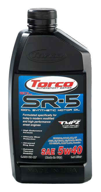 [PN: A150544] Torco SR-5 GDL Synthetic Motor Oil 5w40