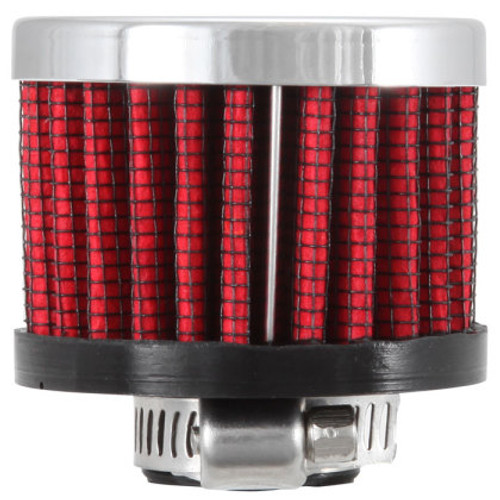 [PN: 62-1330] K&N Clamp On Rubber Base Crankcase Vent Filter 0.5in Flange ID 2in OD 1.5in Height