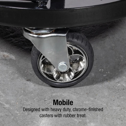 [PN: 8514] SUNEX Tools 300-POUND CAPACITY TELESCOPING TRACTOR SEAT WITH PARTS TRAY AND 3.5-INCH HEAVY DUTY CASTERS