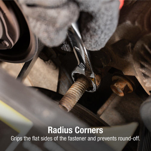 [PN: 9917MPRA] SUNEX Tools 25 Pc. Metric Full Polish V-Groove Combination Wrench Set