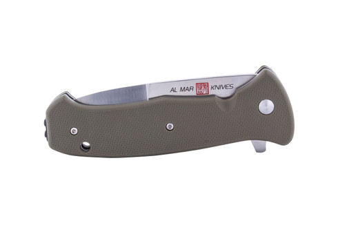 AL MAR KNIVES 3.6" S.E.R.E 2020 OD Green Folding Knife AL MAR KNIVES 3.6" S.E.R.E 2020 OD Green Folding Knife