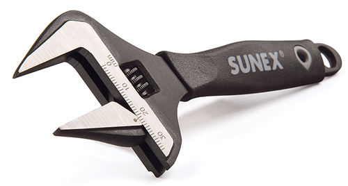 [PN: 9611] SUNEX Tools 6″ WIDEMOUTH SERIES ADJUSTABLE WRENCH