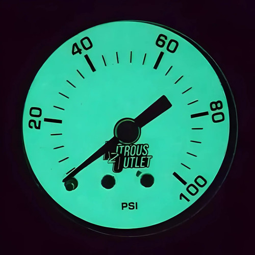 [PN: 00-63004-6] 0-100psi Fuel Pressure Gauge (6an Swivel Manifold)