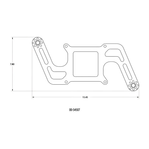[PN: 00-10606] Stinger 2 Race Wet 4150 Boomerang Nitrous Plate System