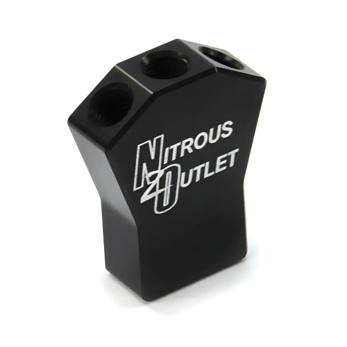 [PN: 50-01722] Powersports 1 In 3 Out Distribution Block (1/8" NPT Inlet,5-16/24" Outlets)