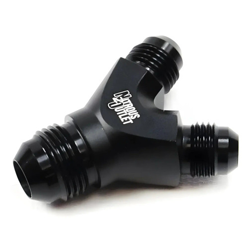 [PN: 00-01717] High Flow 8AN X 6AN X 6AN "Y" Fitting