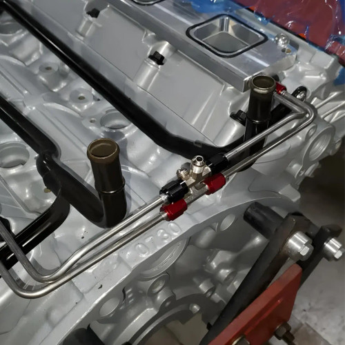 [PN: 00-10193-HL] Nitrous Outlet 5.7, 6.1, & 6.4 2008-2021 Eagle & Apache Head, 2015-2023 6.2L Hellcat Blower Spacer Plate System Hard-Lines