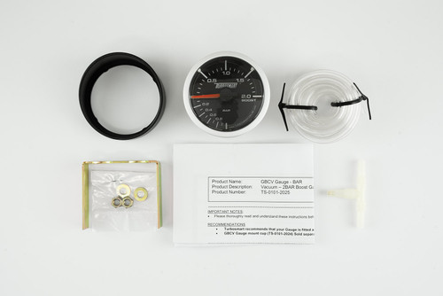 [PN: TS-0101-2025] Turbosmart Boost Gauge 0-2 BAR 52mm - 2 1/16"
