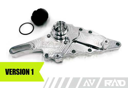 V1 RAD Industries 2JZ Billet Water Inlet Alternator Bracket