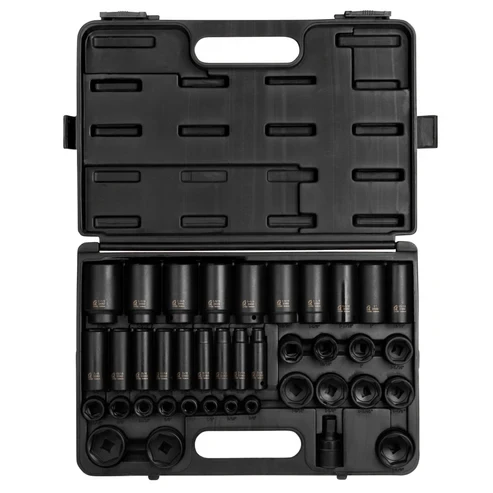[PN: 2668] SUNEX Tools 39 Pc. 1/2" Dr. Master SAE Impact Socket Set