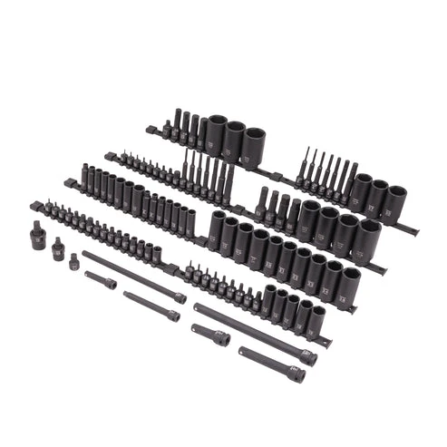 [PN: 10105] SUNEX Tools 105 Piece Mixed Dr Master Impact Socket Set