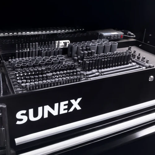 [PN: 10222] SUNEX Tools 222 Piece Mixed Dr Master Impact Socket Set