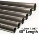 Ticon 3.15” Diameter Titanium Tube: 48" Length, 1.2mm/.047”