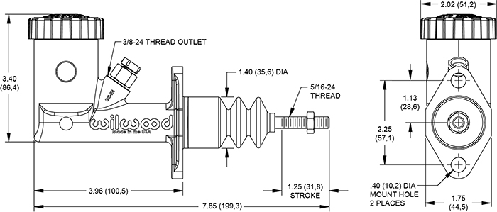 PN: 260-15096] Wilwood Dual Caliper, 5/8