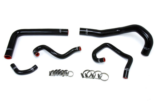 [PN: 57-1613-BLK] HPS Silicone Radiator + Heater Coolant Hose Kit Toyota 1993-1998 Supra MK4 2JZ Turbo Left Hand Drive