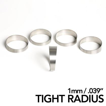 Ticon 2.75” Pie Cut 5 Pack (45°total): 1.14D / 3.135” CLR, 1mm/.039”