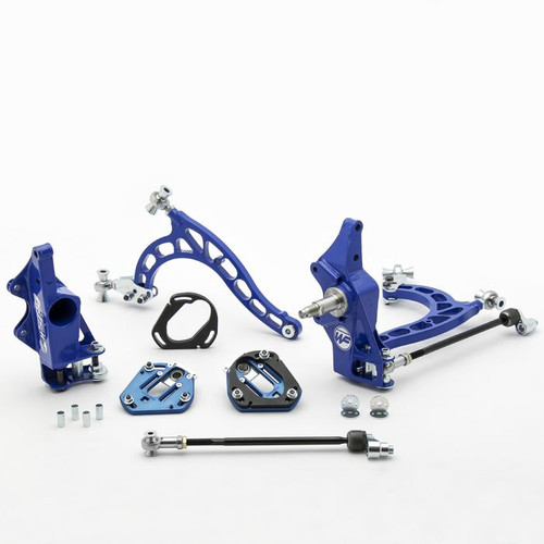 [PN: WF130_OFF] Wisefab Nissan S13 Front V2 Drift Angle Lock Kit with Rack Offset Spacers (1989-1994)