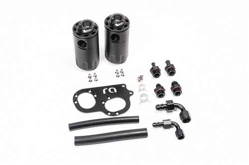 [PN: 20-0019-FL] Radium Dual Catch Can Kit, Lotus 2ZZ-GE, Fluid Lock