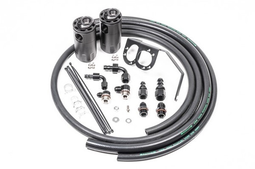 PN: 20-0256-FL] Radium Dual Catch Can Kit, 15-21 WRX, Fluid Lock