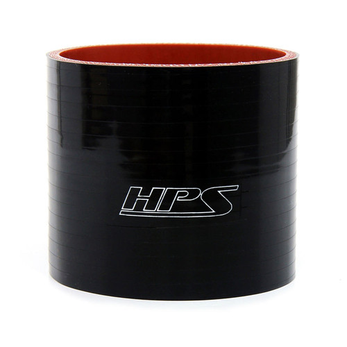 [PN: HTSC-200-BLK] HPS 2" ID , 3" Long High Temp 4-ply Reinforced Silicone Straight Coupler Hose Black