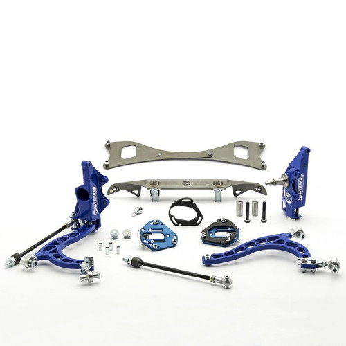 [PN: WF130_INS] Wisefab Nissan S13 Front V2 Drift Angle Lock Kit with Rack Relocation (1989-1994)