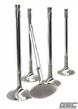 [PN: GSC2065-12] GSC P-D Toyota 2JZ-GTE Chrome Polished Super Alloy Exhaust Valve - 29mm Head (STD) - SET 12