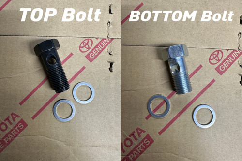 2JZ GTE/GE VVTI Oil Feed Tube Bolt - SET (top & bottom)