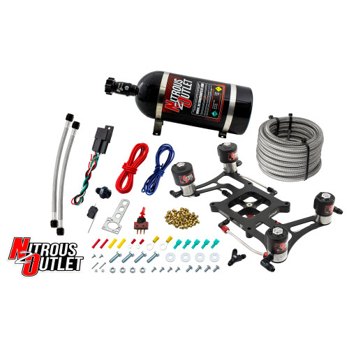 [PN: 00-10628-GEN3] Hornet 3 Race Wet 4150 Boomerang Nitrous Plate System