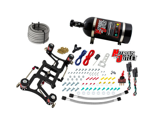 [PN: 00-10626-GEN3] Hornet 3 Standard Wet 4150 Boomerang Nitrous Plate System